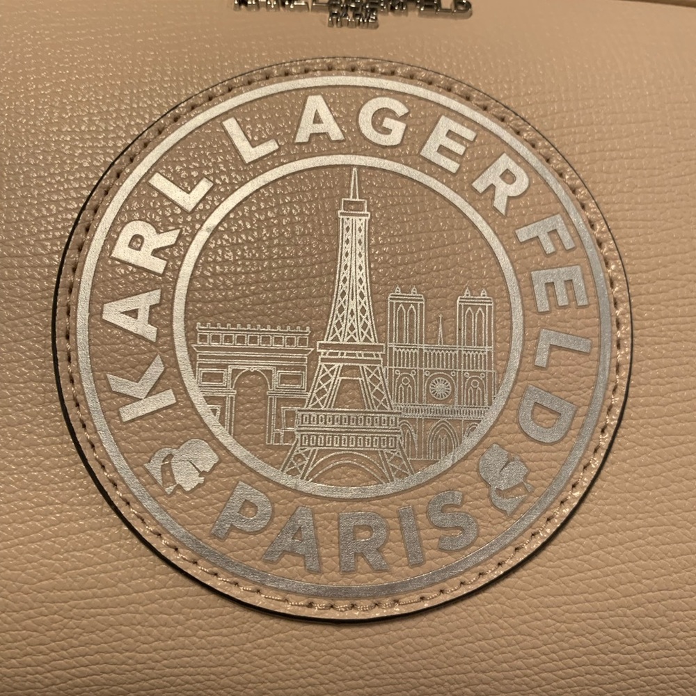 Karl Lagerfeld Paris Beige Crossbody Bag. NWT. - Picture 3 of 16